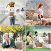 image:imageLOVEVOOK Mini Backpack for Women Girls Stylish Waterproof Backpack Purse with USB Port Cute Daypack for School Travel PartyKhaki  Beige