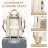 image:imageLOVEVOOK Mini Backpack for Women Girls Stylish Waterproof Backpack Purse with USB Port Cute Daypack for School Travel PartyKhaki  Beigeseparate Laptop Compartment