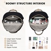 image:imageLOVEVOOK Mini Backpack for Women Girls Stylish Waterproof Backpack Purse with USB Port Cute Daypack for School Travel PartyKhaki  Black