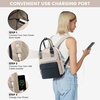image:imageLOVEVOOK Mini Backpack for Women Girls Stylish Waterproof Backpack Purse with USB Port Cute Daypack for School Travel PartyNavy  Dark Apricot