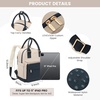 image:imageLOVEVOOK Mini Backpack for Women Girls Stylish Waterproof Backpack Purse with USB Port Cute Daypack for School Travel PartyNavy  Dark Apricot