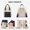 image:imageLOVEVOOK Mini Backpack for Women Girls Stylish Waterproof Backpack Purse with USB Port Cute Daypack for School Travel PartyNavy  Dark Apricot