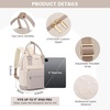 image:imageLOVEVOOK Mini Backpack for Women Girls Stylish Waterproof Backpack Purse with USB Port Cute Daypack for School Travel PartyNude  Beige