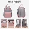image:imageLOVEVOOK Mini Backpack for Women Girls Stylish Waterproof Backpack Purse with USB Port Cute Daypack for School Travel PartyOlive Green  Beige