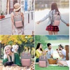 image:imageLOVEVOOK Mini Backpack for Women Girls Stylish Waterproof Backpack Purse with USB Port Cute Daypack for School Travel PartyPink  Grey