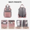 image:imageLOVEVOOK Mini Backpack for Women Girls Stylish Waterproof Backpack Purse with USB Port Cute Daypack for School Travel PartyPink  Grey