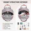 image:imageLOVEVOOK Mini Backpack for Women Girls Stylish Waterproof Backpack Purse with USB Port Cute Daypack for School Travel PartyPink  Grey