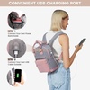 image:imageLOVEVOOK Mini Backpack for Women Girls Stylish Waterproof Backpack Purse with USB Port Cute Daypack for School Travel PartyPink  Grey