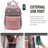 image:imageLOVEVOOK Mini Backpack for Women Girls Stylish Waterproof Backpack Purse with USB Port Cute Daypack for School Travel PartyPink  Grey