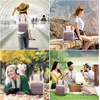 image:imageLOVEVOOK Mini Backpack for Women Girls Stylish Waterproof Backpack Purse with USB Port Cute Daypack for School Travel PartyPurple  Beige