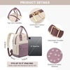 image:imageLOVEVOOK Mini Backpack for Women Girls Stylish Waterproof Backpack Purse with USB Port Cute Daypack for School Travel PartyPurple  Beige