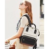 image:imageLOVEVOOK Mini Backpack for Women Small Backpacks Purse College Bookbag for School Fashion Bag for Travel Work Gift Lightweight Daypack BeigeBlackBrownBeigeblackbrown