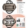 image:imageLOVEVOOK Mini Backpack for Women Small Backpacks Purse College Bookbag for School Fashion Bag for Travel Work Gift Lightweight Daypack BeigeBlackBrownBeigeblackbrown