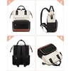 image:imageLOVEVOOK Mini Backpack for Women Small Backpacks Purse College Bookbag for School Fashion Bag for Travel Work Gift Lightweight Daypack BeigeBlackBrownBeigeblackbrown