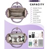 image:imageLOVEVOOK Mini Backpack for Women Small Backpacks Purse College Bookbag for School Fashion Bag for Travel Work Gift Lightweight Daypack BeigeBlackBrownBeigetaro Purple