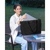image:imageLOVEVOOK Tote Bag for Women Puffer Work Travel Handbag with Zipper for Teacher Nurse Quilted Cute Laptop Shoulder Gym BagBlack