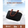 image:imageLOVEVOOK Tote Bag for Women Puffer Work Travel Handbag with Zipper for Teacher Nurse Quilted Cute Laptop Shoulder Gym BagBlack White