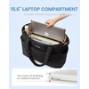 image:imageLOVEVOOK Tote Bag for Women Puffer Work Travel Handbag with Zipper for Teacher Nurse Quilted Cute Laptop Shoulder Gym BagBlackpurple