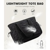 image:imageLOVEVOOK Tote Bag for Women puffer tote bag for Work Travel Nurse Lightweight quilted Bags with CompartmentsL173 Inchblack