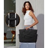 image:imageLOVEVOOK Tote Bag for Women puffer tote bag for Work Travel Nurse Lightweight quilted Bags with CompartmentsM156 Inchblack