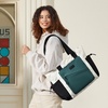 image:imageLOVEVOOK Tote Bag for Women puffer tote bag for Work Travel Nurse Lightweight quilted Bags with CompartmentsM156 Inchcreamteal