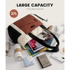 image:imageLOVEVOOK Tote Bag for Women puffer tote bag for Work Travel Nurse Lightweight quilted Bags with CompartmentsM156 Inchpink