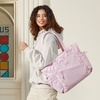 image:imageLOVEVOOK Tote Bag for Women puffer tote bag for Work Travel Nurse Lightweight quilted Bags with CompartmentsM156 Inchpink
