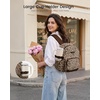 image:imageLOVEVOOK Upgrade Mini Backpack Purse for Women with Giant Tumbler Holder  Lightweight Small Backpack Women for Work Travel Park Cute WaterResistant Mini Backpack for Daily CollegeGift Beige BlackLeopard Print