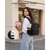 image:imageLOVEVOOK Upgrade Mini Backpack Purse for Women with Giant Tumbler Holder  Lightweight Small Backpack Women for Work Travel Park Cute WaterResistant Mini Backpack for Daily CollegeGift Beige BlackBlack