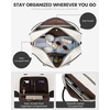 image:imageLOVEVOOK Weekender Bag for Women Large Travel Duffle with Toiletry Shoes Bag Carry on Overnight with Laptop Compartment for Airplane Business Trips Wet Pocket 4Pcs Set