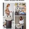 image:imageLOVEVOOK Weekender Bag for Women Large Travel Duffle with Toiletry Shoes Bag Carry on Overnight with Laptop Compartment for Airplane Business Trips Wet Pocket 4Pcs Set