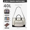 image:imageLOVEVOOK Weekender Bag for Women Large Travel Duffle with Toiletry Shoes Bag Carry on Overnight with Laptop Compartment for Airplane Business Trips Wet Pocket 4Pcs Set