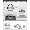 image:imageLOVEVOOK Weekender Bag for Women Large Travel Duffle with Toiletry Shoes Bag Carry on Overnight with Laptop Compartment for Airplane Business Trips Wet Pocket 4Pcs Set