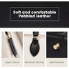 image:imageLOVEVOOK Womens Purses and Handbags Pebbled Leather Black Purses for women Crossbody Handbags Satchel Bag