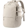 image:imageLOVEVOOK Laptop Backpack for Women Men with Giant Tumbler Holder  156Inch Work Computer Travel Backpack with Laptop Compartment Water Resistant Cute Commuter College Teacher Nurse Purse BagBlackLight Khaki Color