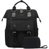 image:imageLOVEVOOK Laptop Backpack for Women Teacher Bag Work Backpack Purse Laptop Computer Back Pack Business Travel Backpack Nursing College Book bag 156inch BlackBeigeBrown1 Blackblack