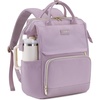 image:imageLOVEVOOK Laptop Backpack for Women with Giant Tumbler Holder Pocket for Travel Work Nurse TeacherLight Purple