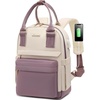 Purple & Beige