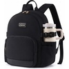 image:imageLOVEVOOK Upgrade Mini Backpack Purse for Women with Giant Tumbler Holder  Lightweight Small Backpack Women for Work Travel Park Cute WaterResistant Mini Backpack for Daily CollegeGift Beige BlackBlack