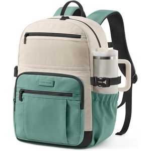 image:imageLOVEVOOK College Laptop Backpack for Women Work Computer Travel Backpack  Giant Tumbler Holder 156Inch Backpack with Laptop Compartment Padded Panel Chest BuckleCommuter Teacher Purse Bag BlackBeige  Green  Black