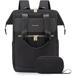 image:imageLOVEVOOK Laptop Backpack for Women 156 Inch Laptop Bag with USB Port Fashion Waterproof Backpacks Teacher Nurse Stylish Travel Bags Vintage Daypacks Bookbag for College School WorkBlack