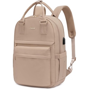 image:imageLOVEVOOK Laptop Backpack for Women 156 Inch Laptop Bag with USB Port Fashion Waterproof Backpacks Teacher Nurse Stylish Travel Bags Vintage Daypacks Bookbag for College School WorkKhaki