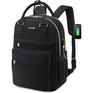 image:imageLOVEVOOK Laptop Backpack for Women 156 Inch Laptop Bag with USB Port Fashion Waterproof Backpacks Teacher Nurse Stylish Travel Bags Vintage Daypacks Bookbag for College School WorkBlack
