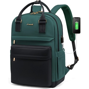 image:imageLOVEVOOK Laptop Backpack for Women 156 Inch Laptop Bag with USB Port Fashion Waterproof Backpacks Teacher Nurse Stylish Travel Bags Vintage Daypacks Bookbag for College School WorkBlack  Green