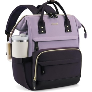 image:imageLOVEVOOK Laptop Backpack for Women 156 Inch Work Business Backpacks Purse With Large Capacity Waterproof Nurse Bag College Bookbag for School Waterproof Casual Daypack for TravelPlumpurpleblack