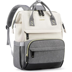 image:imageLOVEVOOK Laptop Backpack for Women 156 Inch Work Business Backpacks Purse With Large Capacity Waterproof Nurse Bag College Bookbag for School Waterproof Casual Daypack for TravelWhitegreyblack
