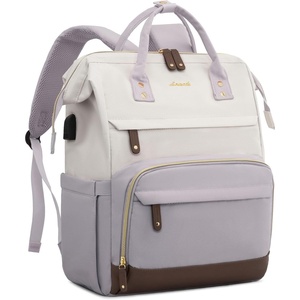 image:imageLOVEVOOK Laptop Backpack for Women 156 Inch Work Business Backpacks Purse With Large Capacity Waterproof Nurse Bag College Bookbag for School Waterproof Casual Daypack for TravelWhitelight Gray