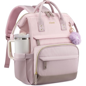 image:imageLOVEVOOK Laptop Backpack for Women 156 Inch Work Business Backpacks Purse With Large Capacity Waterproof Nurse Bag College Bookbag for School Waterproof Casual Daypack for TravelPinkpurplelavender