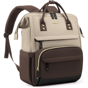 image:imageLOVEVOOK Laptop Backpack for Women 156 Inch Work Business Backpacks Purse With Large Capacity Waterproof Nurse Bag College Bookbag for School Waterproof Casual Daypack for TravelApricotcoffee