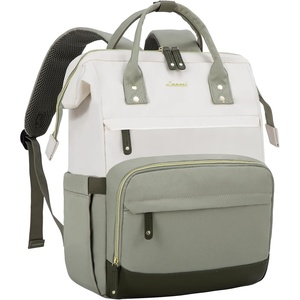 image:imageLOVEVOOK Laptop Backpack for Women 156 Inch Work Business Backpacks Purse With Large Capacity Waterproof Nurse Bag College Bookbag for School Waterproof Casual Daypack for TravelBeigelight Green